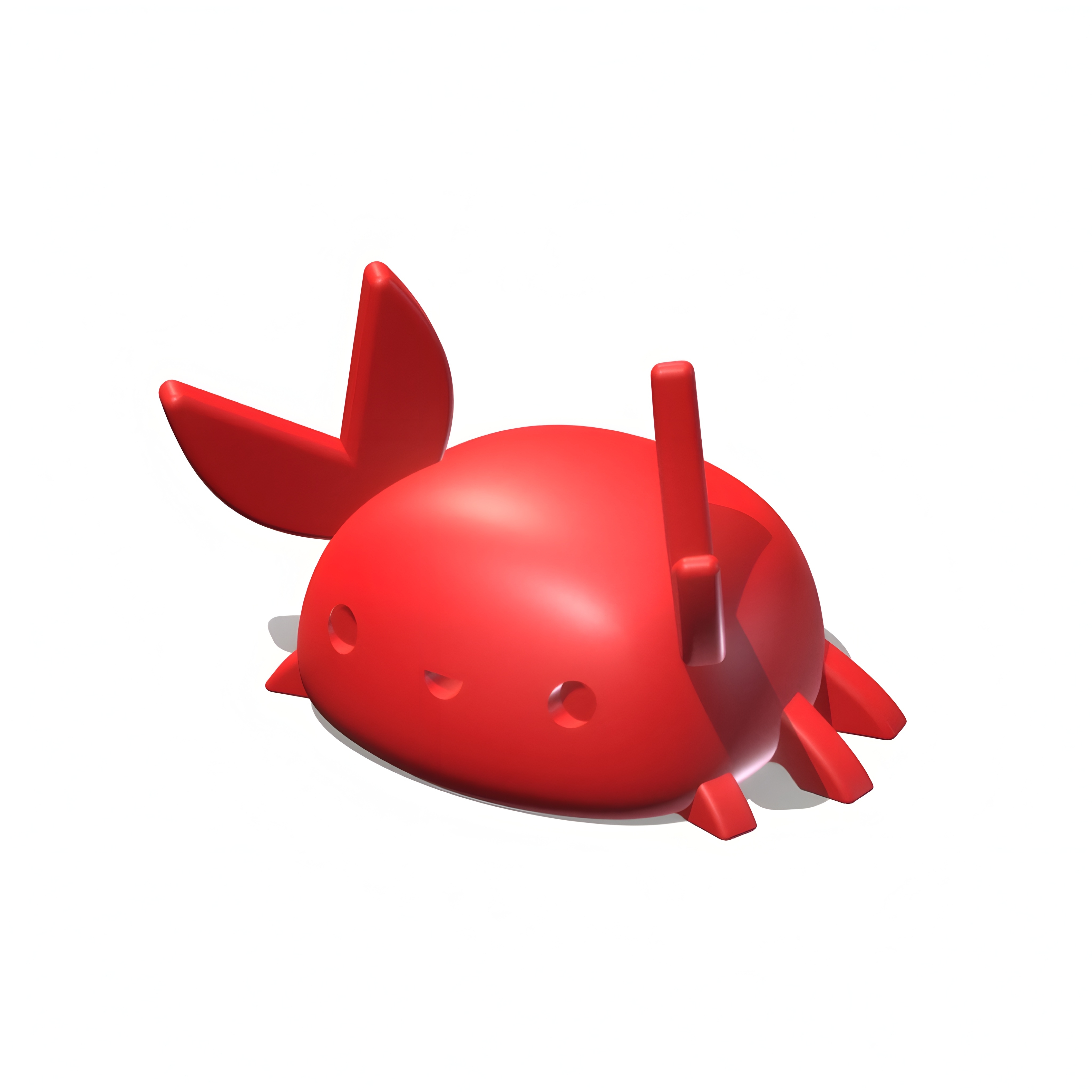 Stylish 3D Printed Red Crab | Creative Desk Decor Showpiece — miniatura 2