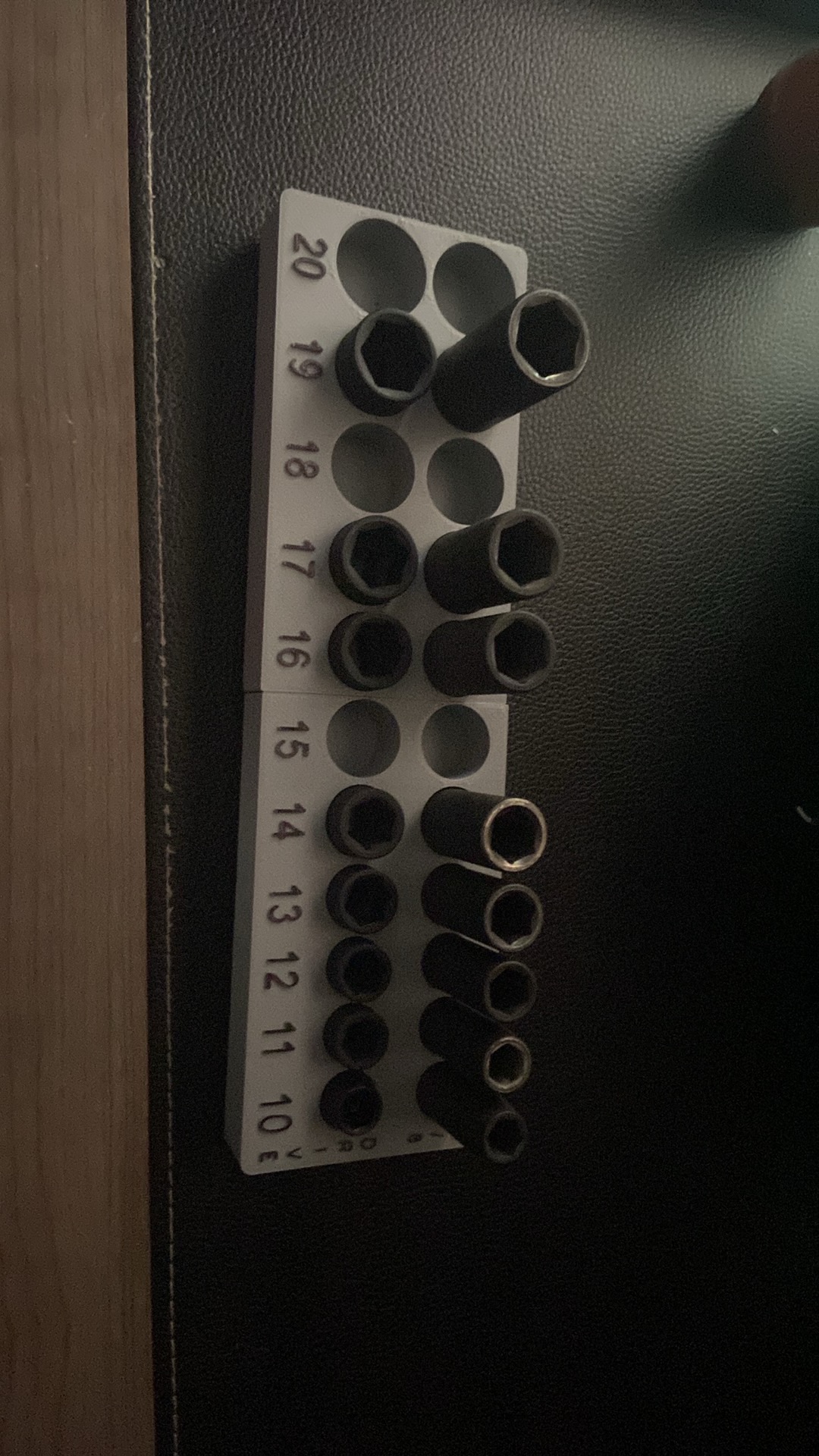 Pittsburgh 3/8 Drive Metric Impact Socket Holder - Gridfinity