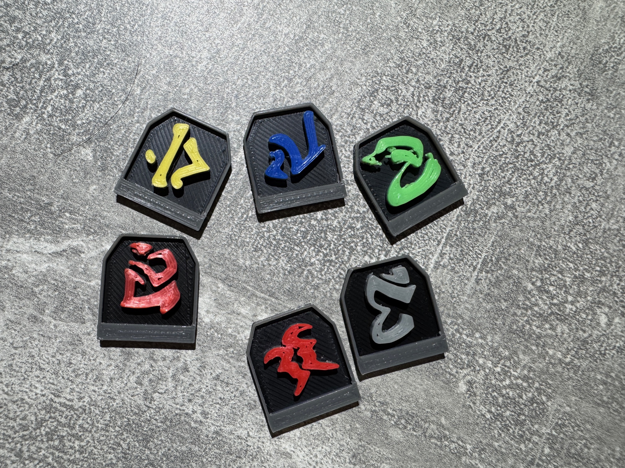 Panství Hrůzy - Rozlišovače monster / Mansions of Madness - Color-coded monster tokens