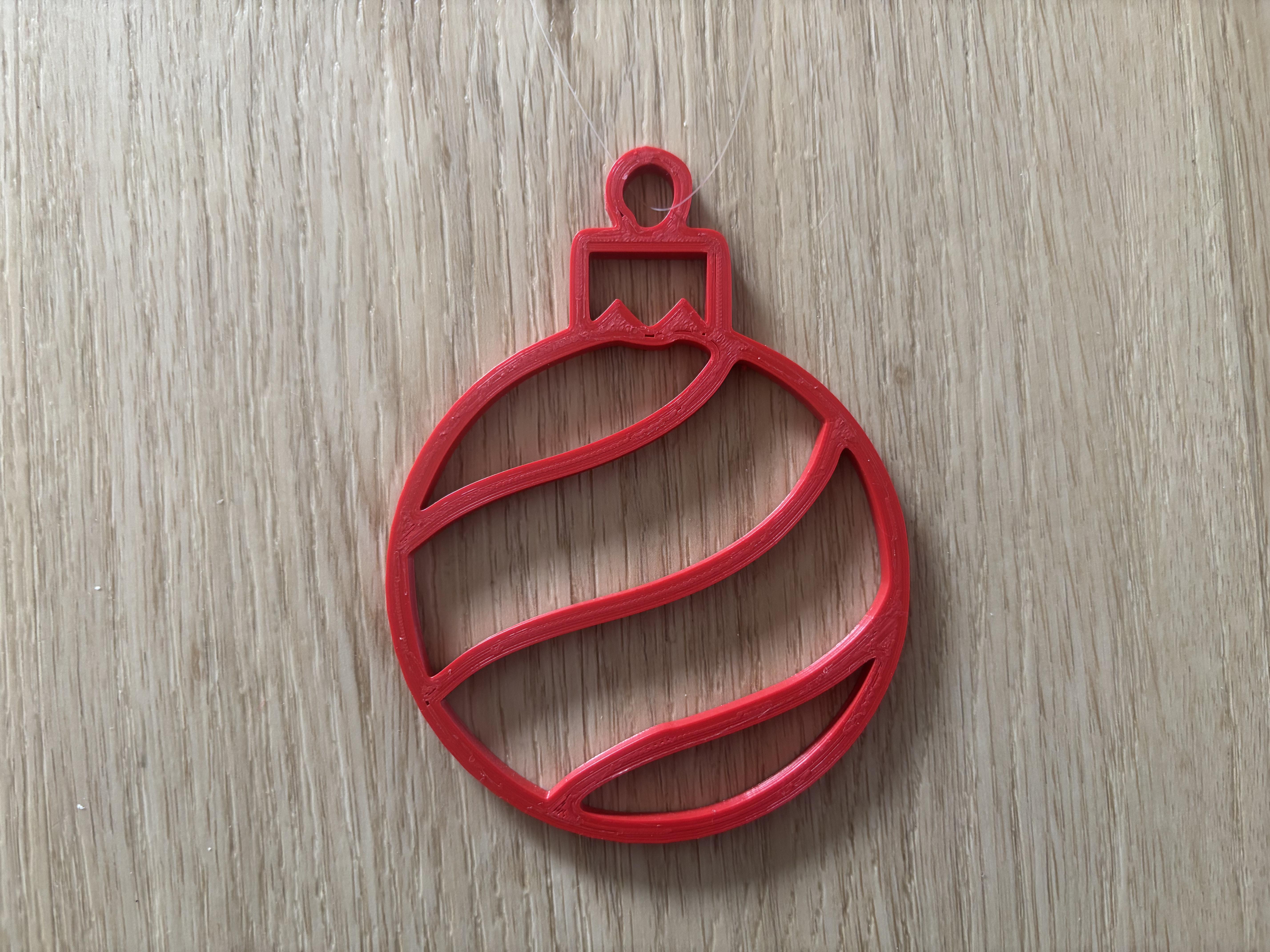 Christmas ball – Hangable Ornament / Wallart Decoration