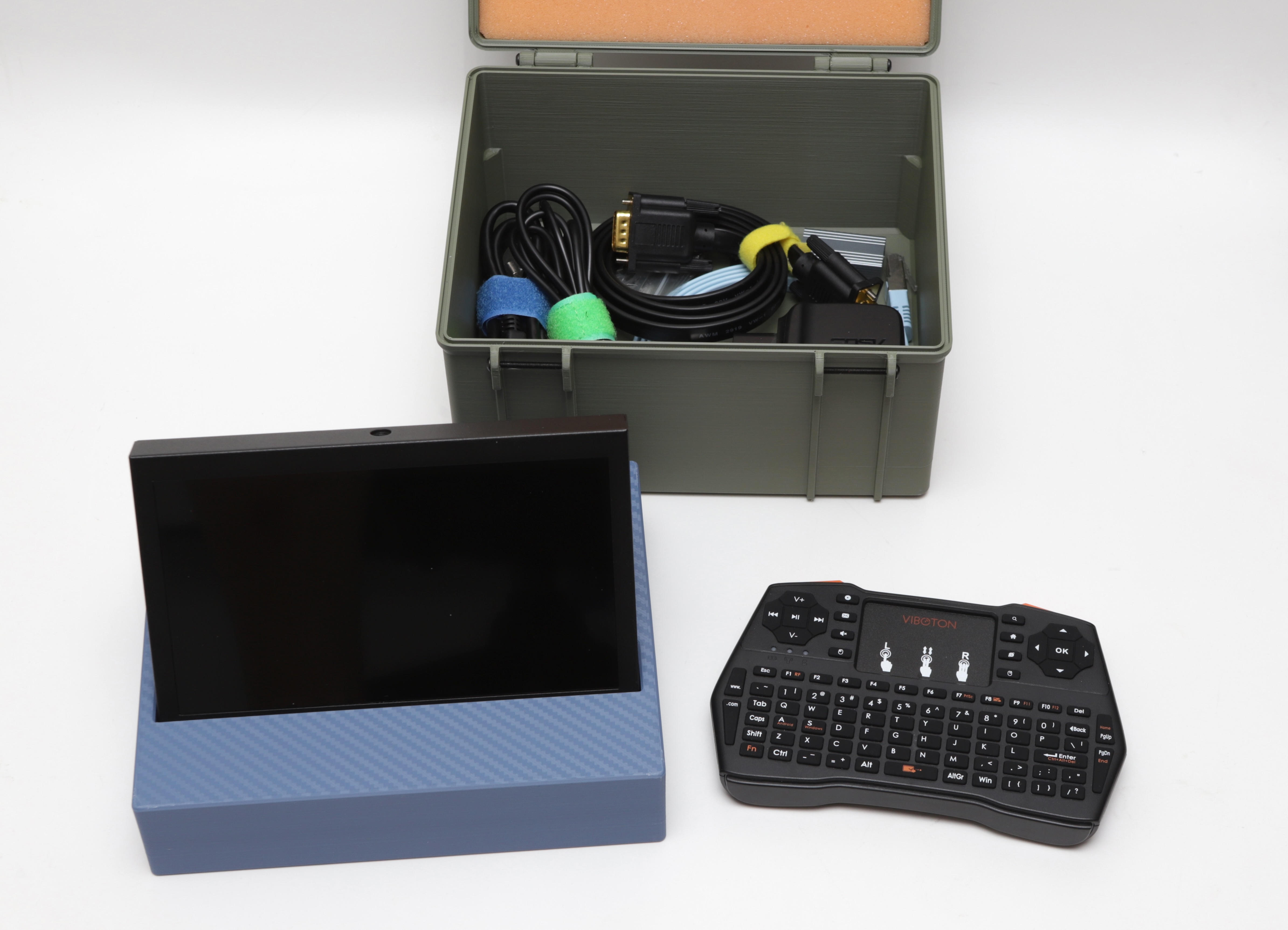 Compact "KVM Field Kit" Storage Box