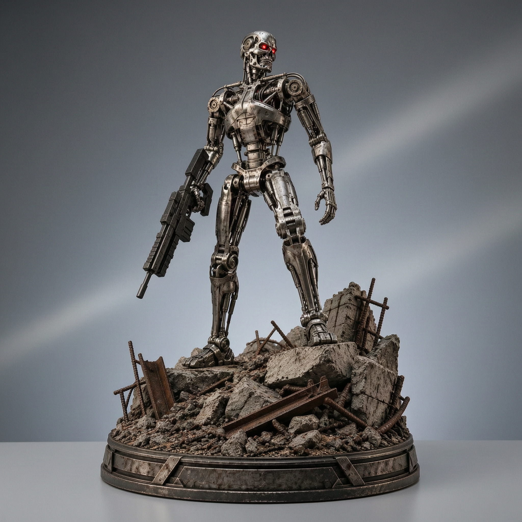 Terminator T-800 Series - T-800 Standing in Rubble