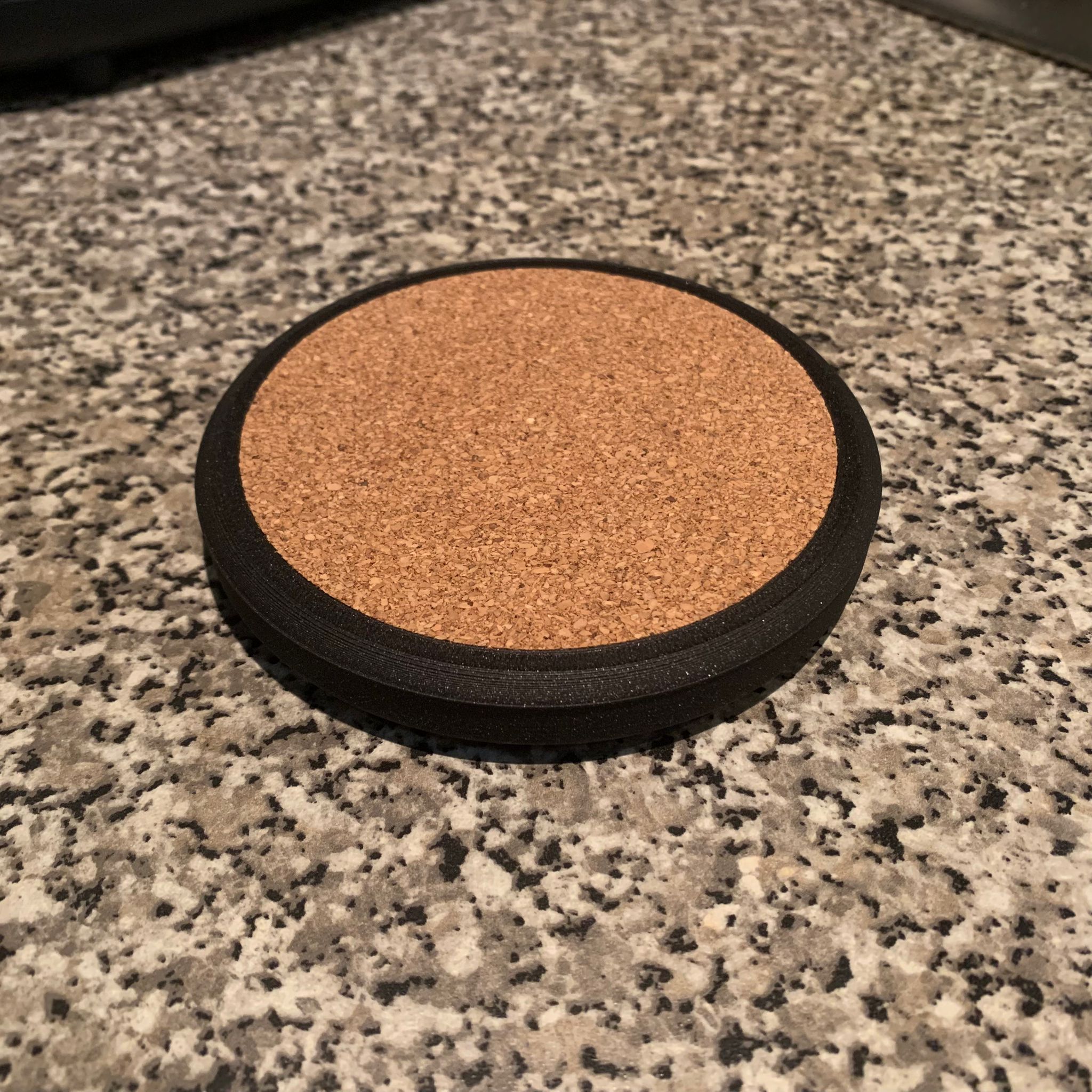 Coaster with bottle opener & protective feet
