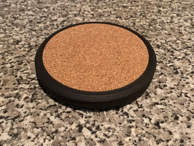 Coaster with bottle opener & protective feet