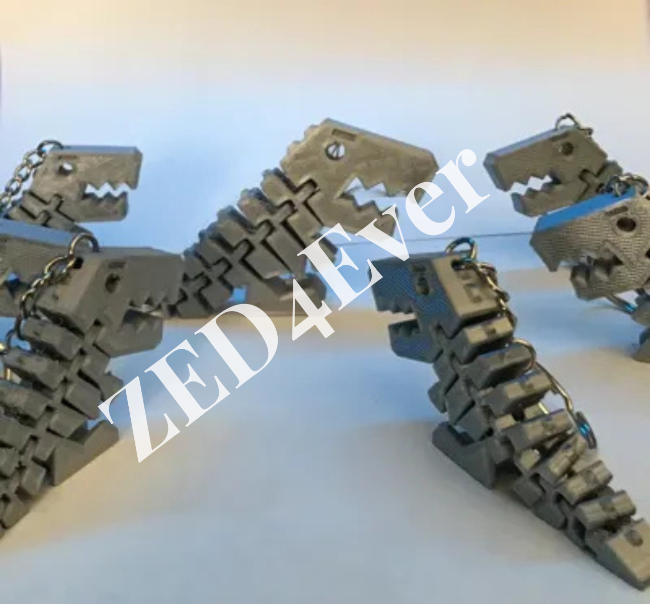 Miniatura 3 do modelo 3D Flexy rex keychain