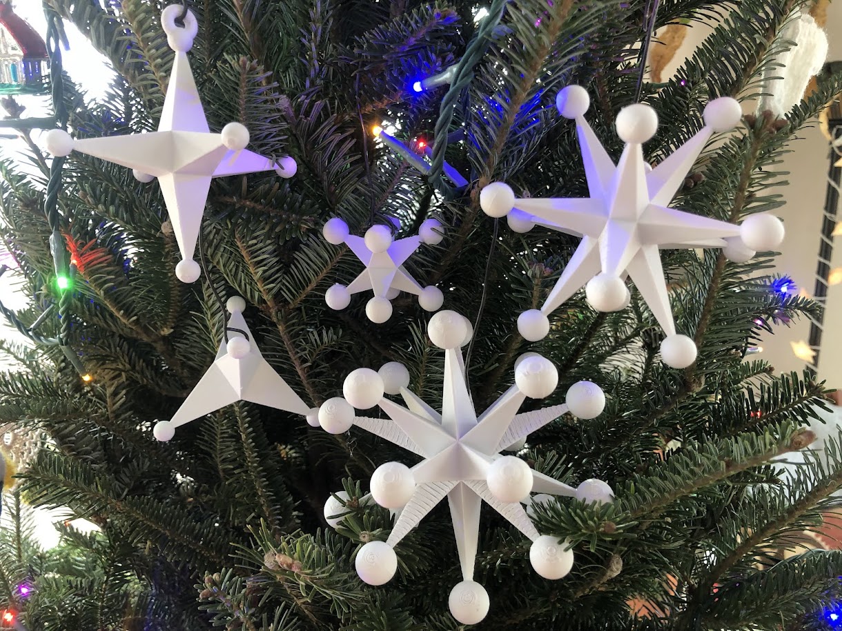 Platonic Solids - Christmas Ornaments (OpenSCAD)