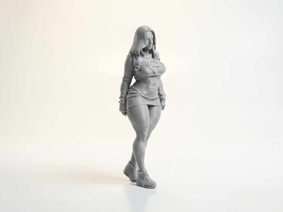 Thick Supergirl Figurine DC Comics 3D Printable