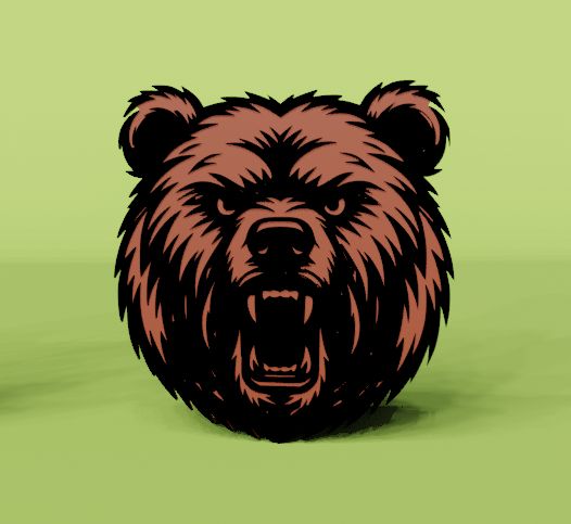 Miniatura 3 do modelo 3D Angry bear