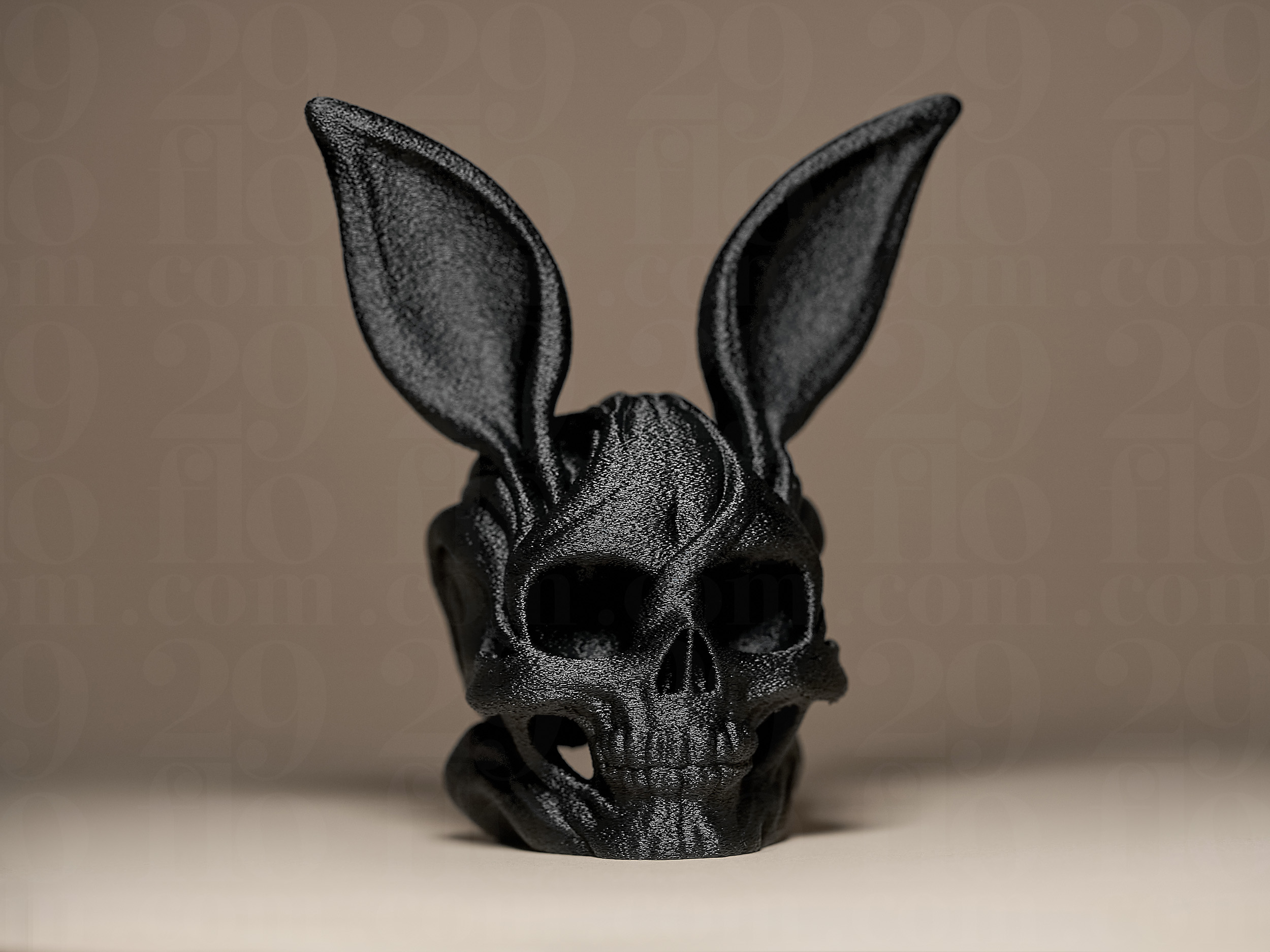 Skull Bunny Figurine