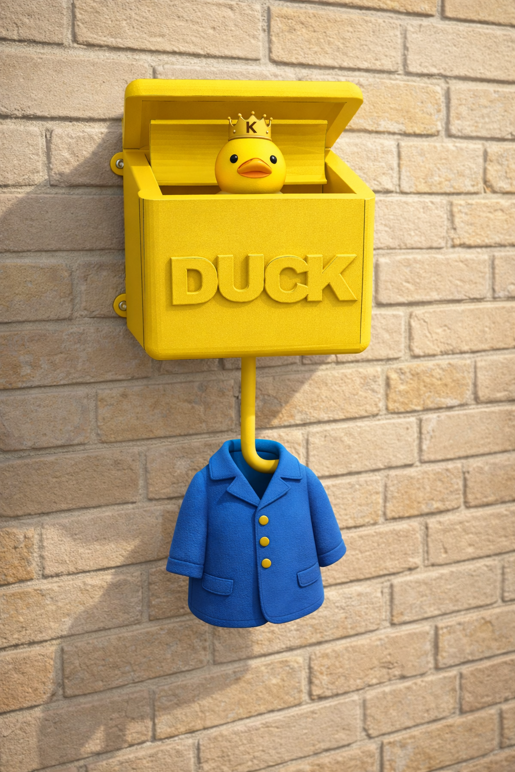 Duck coat rack