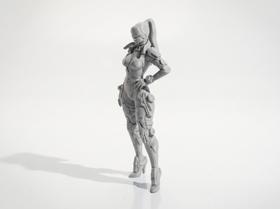 Female Warrior Figurine Sci-Fi Action 3D Printable