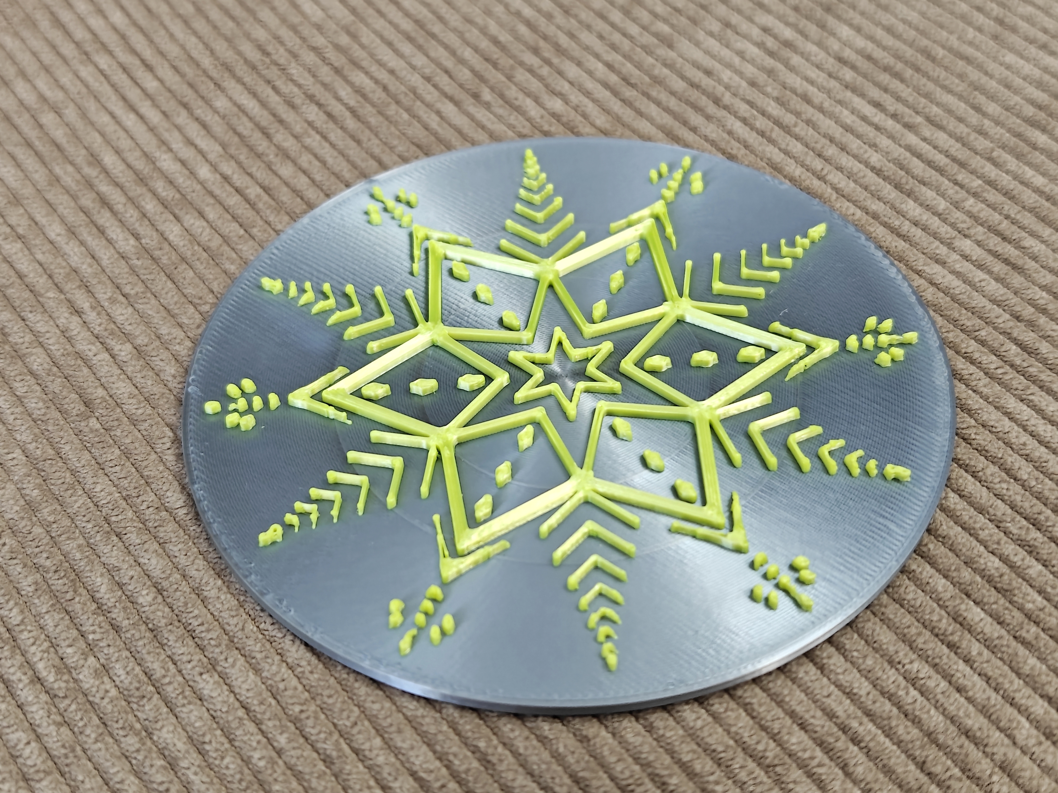 Snowflake Coaster 1