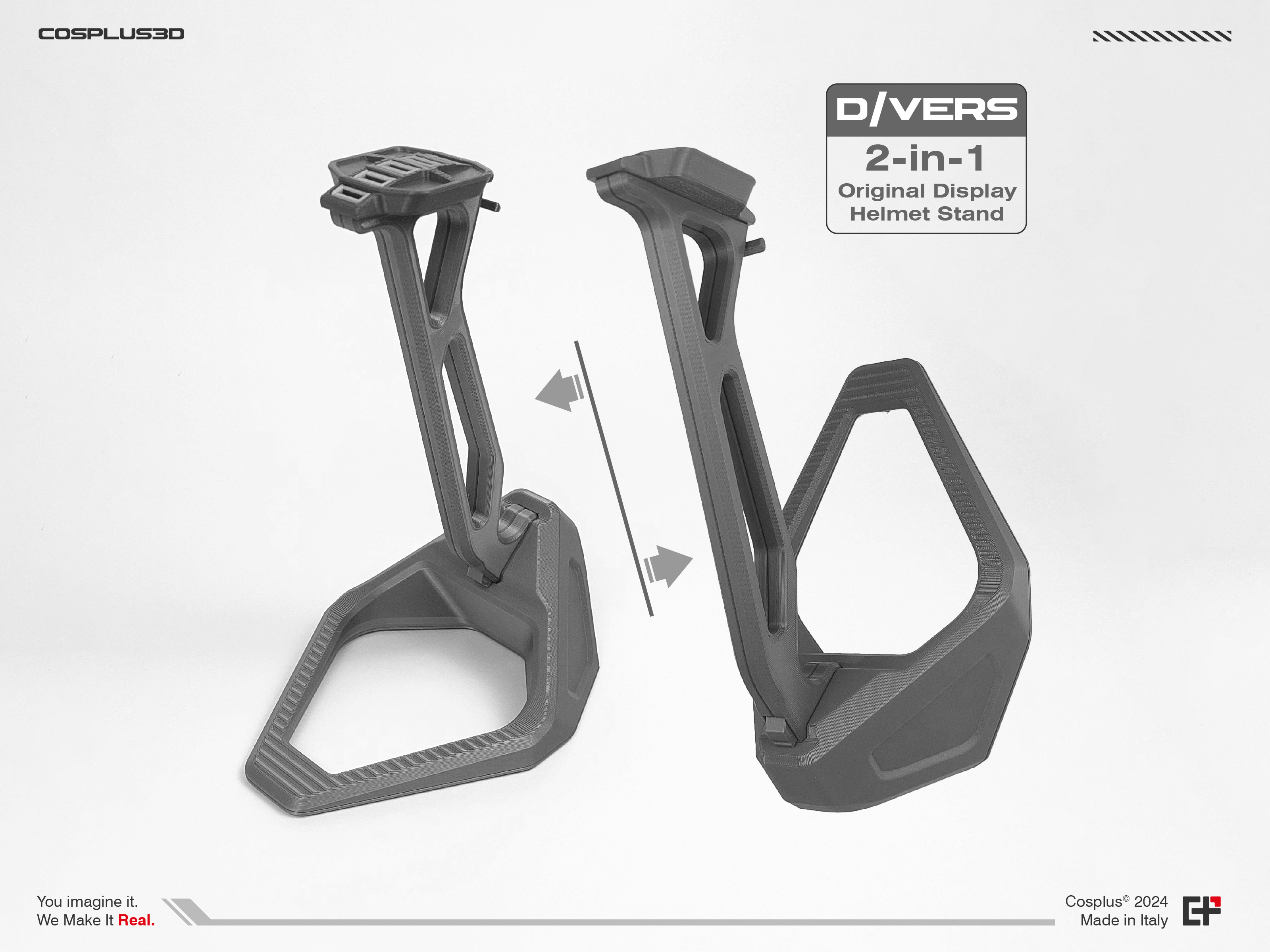 D/Vers 2-in-1 Helmet Display Stand