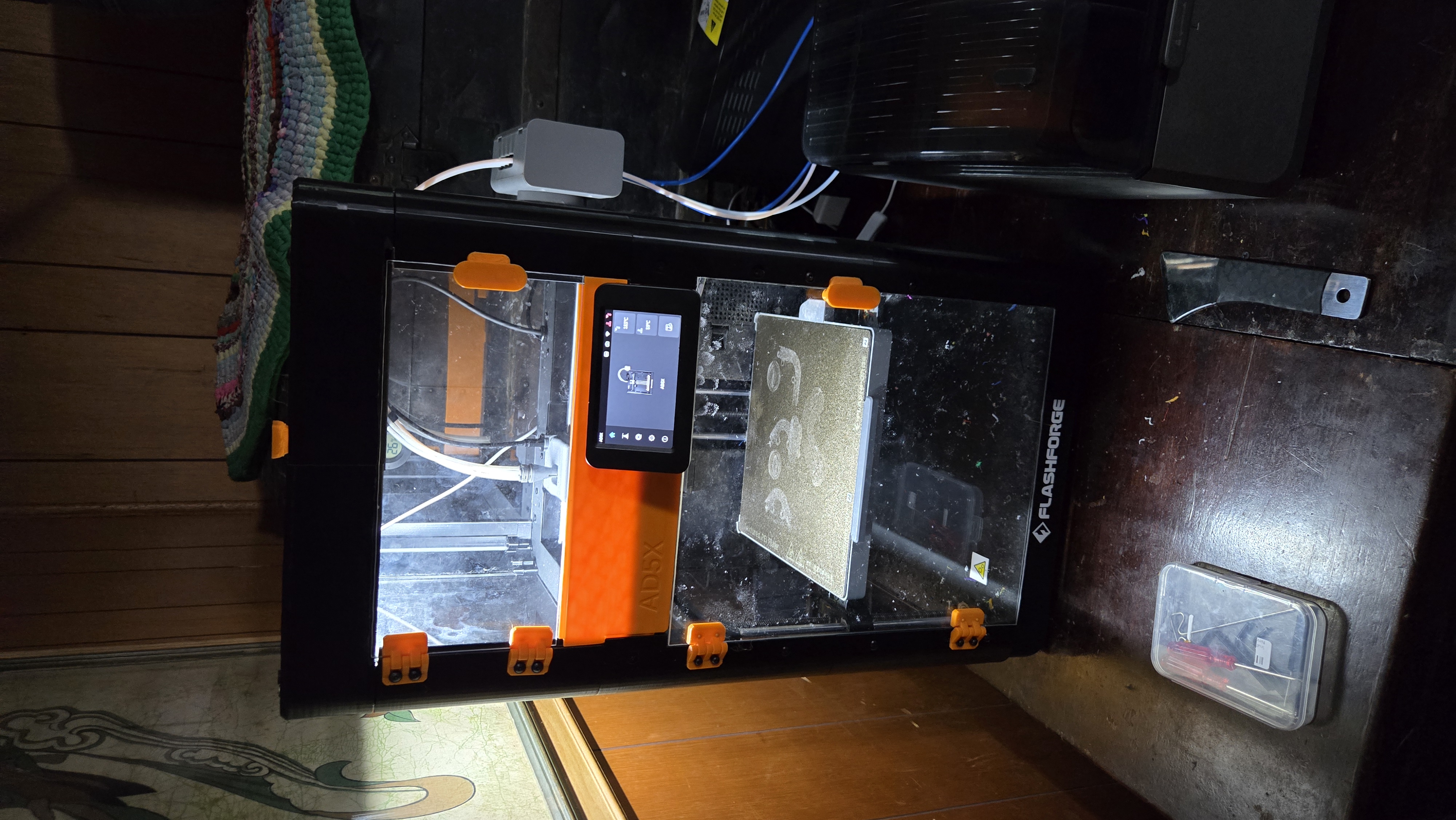 Upper door addon for AD5X enclosure with taller lid.