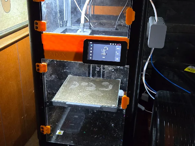 Upper door addon for AD5X enclosure with taller lid.