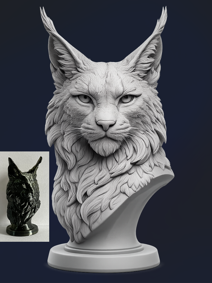 Lynx Bust