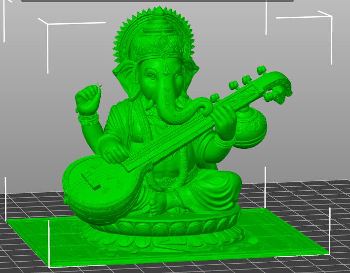 lord ganesha playing veena