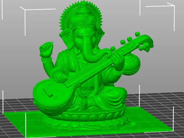 lord ganesha playing veena