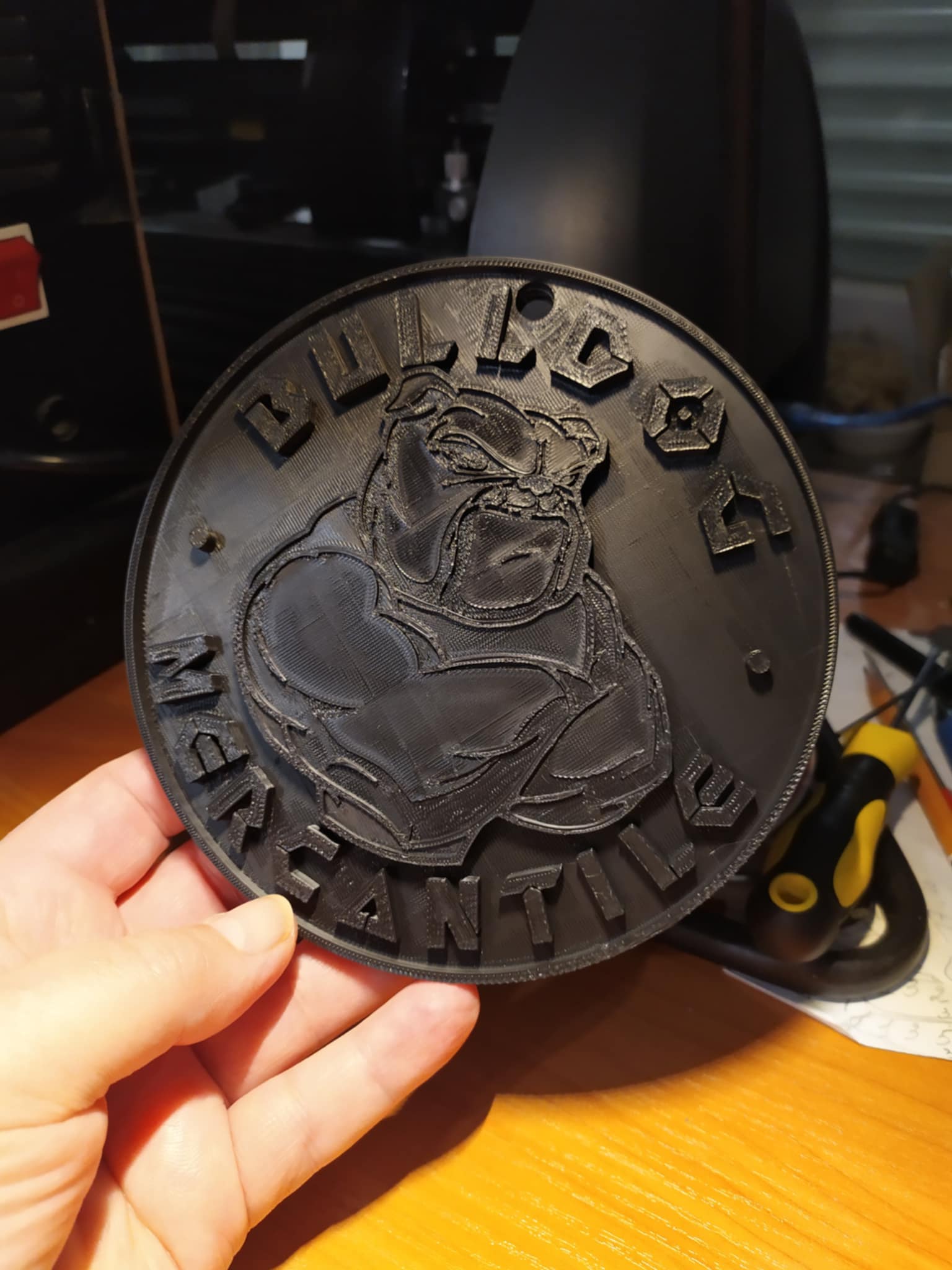 Bulldog Mercantile. Medallion