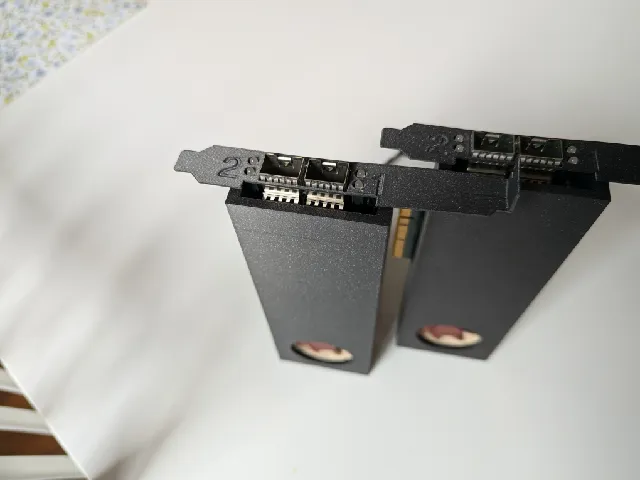 ConnectX-4 Lx Full-Height Bracket with cooling hole