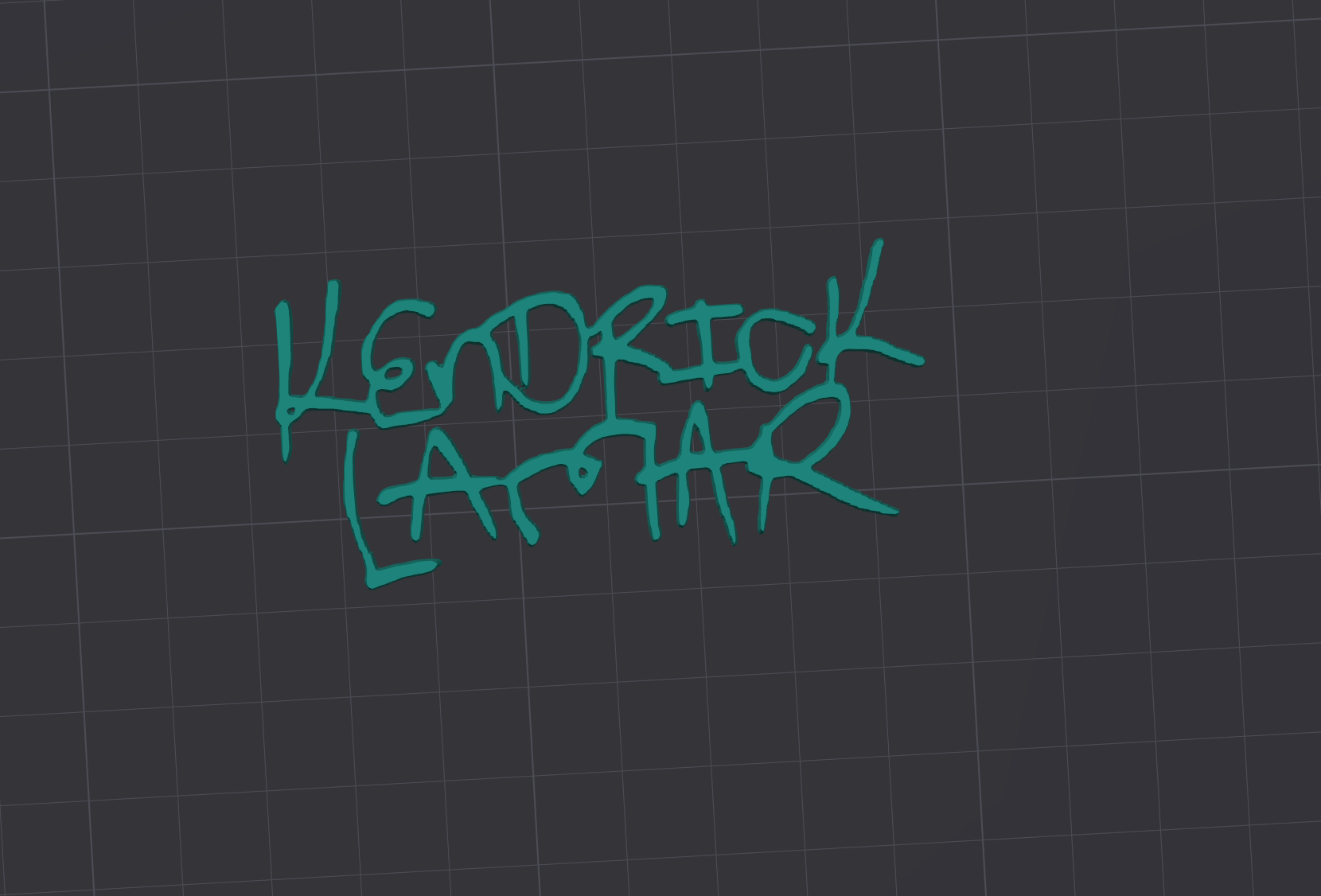 kendrick Lamar name wall art
