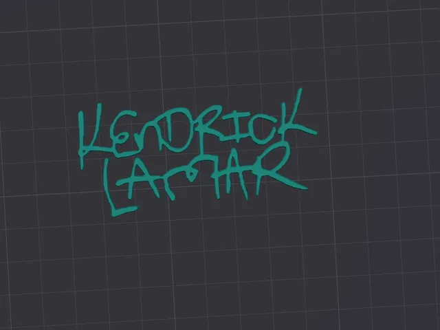 kendrick Lamar name wall art