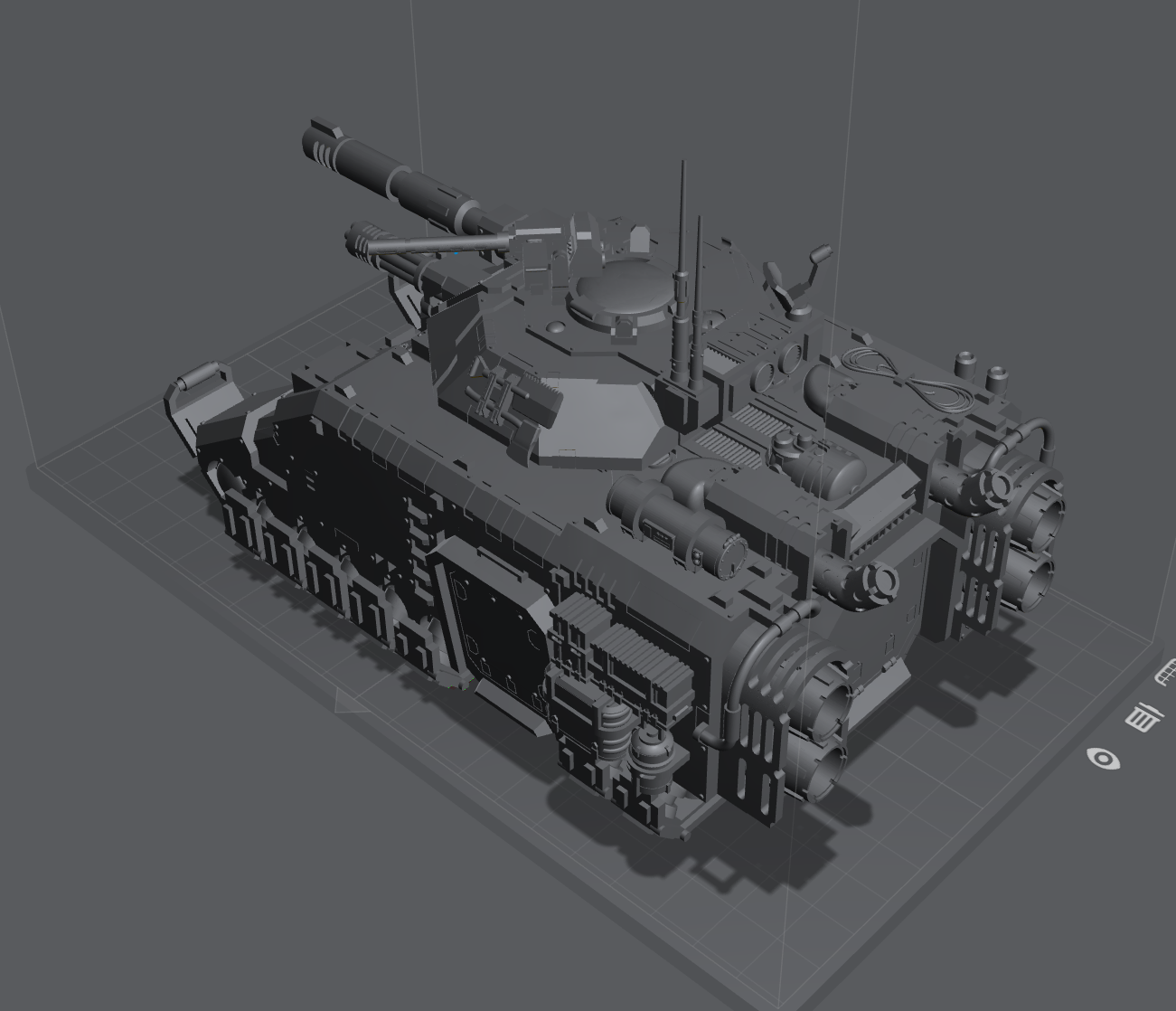 Miniatura 2 do modelo 3D Hover Sci-Fi Tank