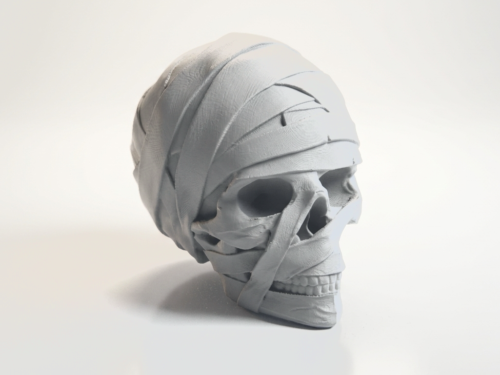 Mummy Skull Halloween Decoration 3D Printable