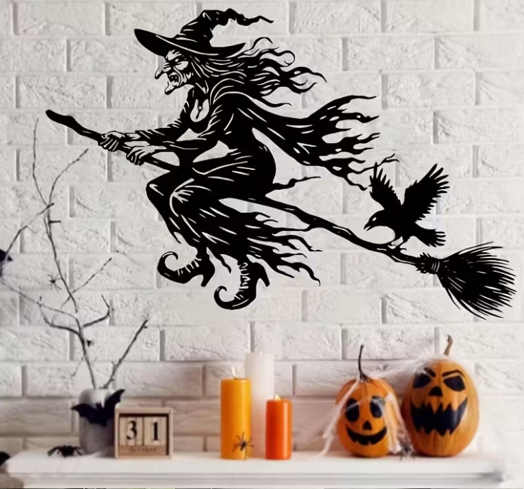 Halloween Witch Wall Decor