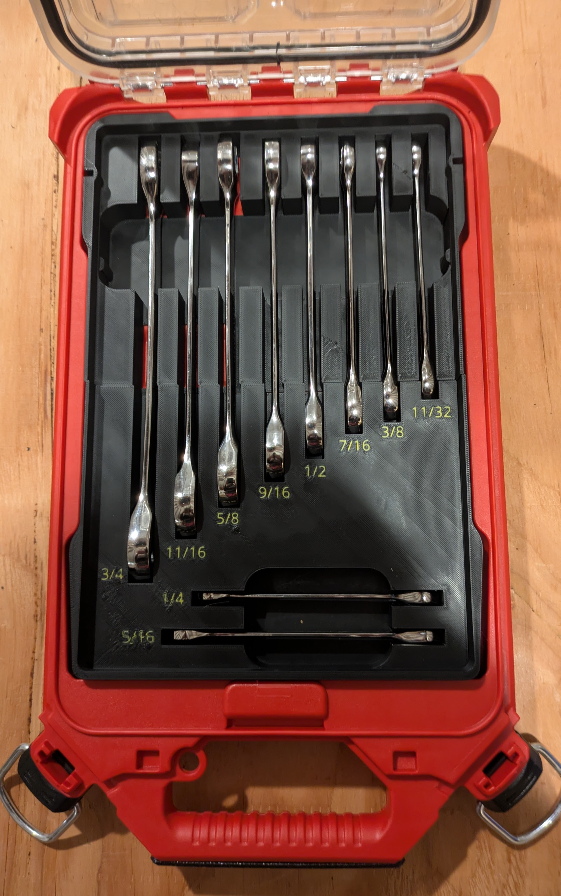 Packout Low-Profile Insert For Gearwrench 10-piece Ratcheting Wrench Set (Inch)