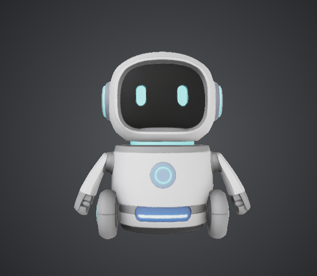 Cute Robot Character – Stylised Companion Bot