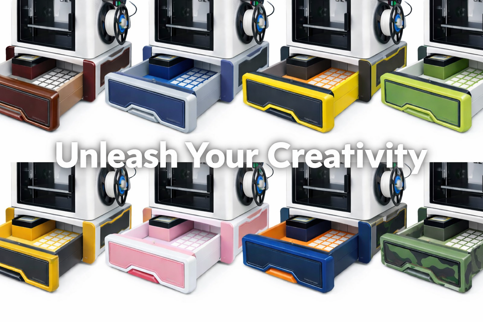 Universal Printer (and Snapmaker U1) Gridfinity Drawer System (Stackable, No Supports) N-Spire — thumbnail 5
