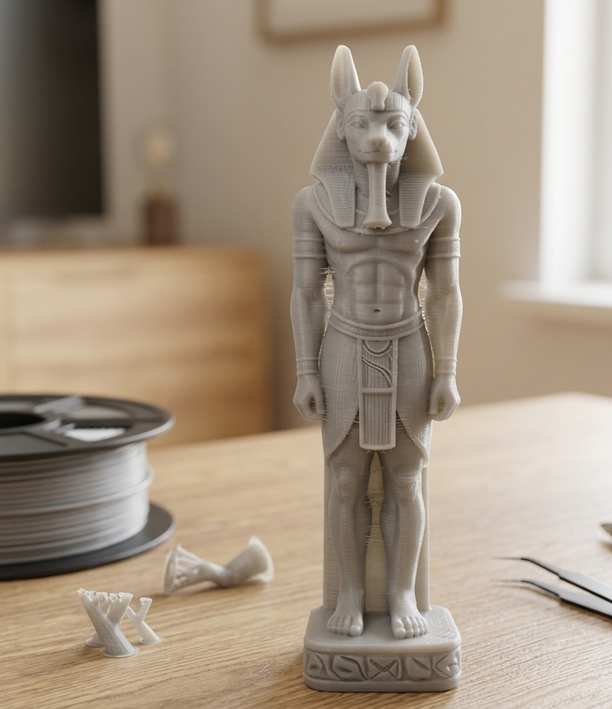 Egyptian style statues