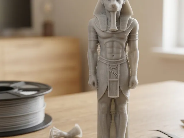 Egyptian style statues