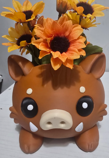 Chibi Baby Boar Planter & Desk Organizer (Multi-Part, No AMS)