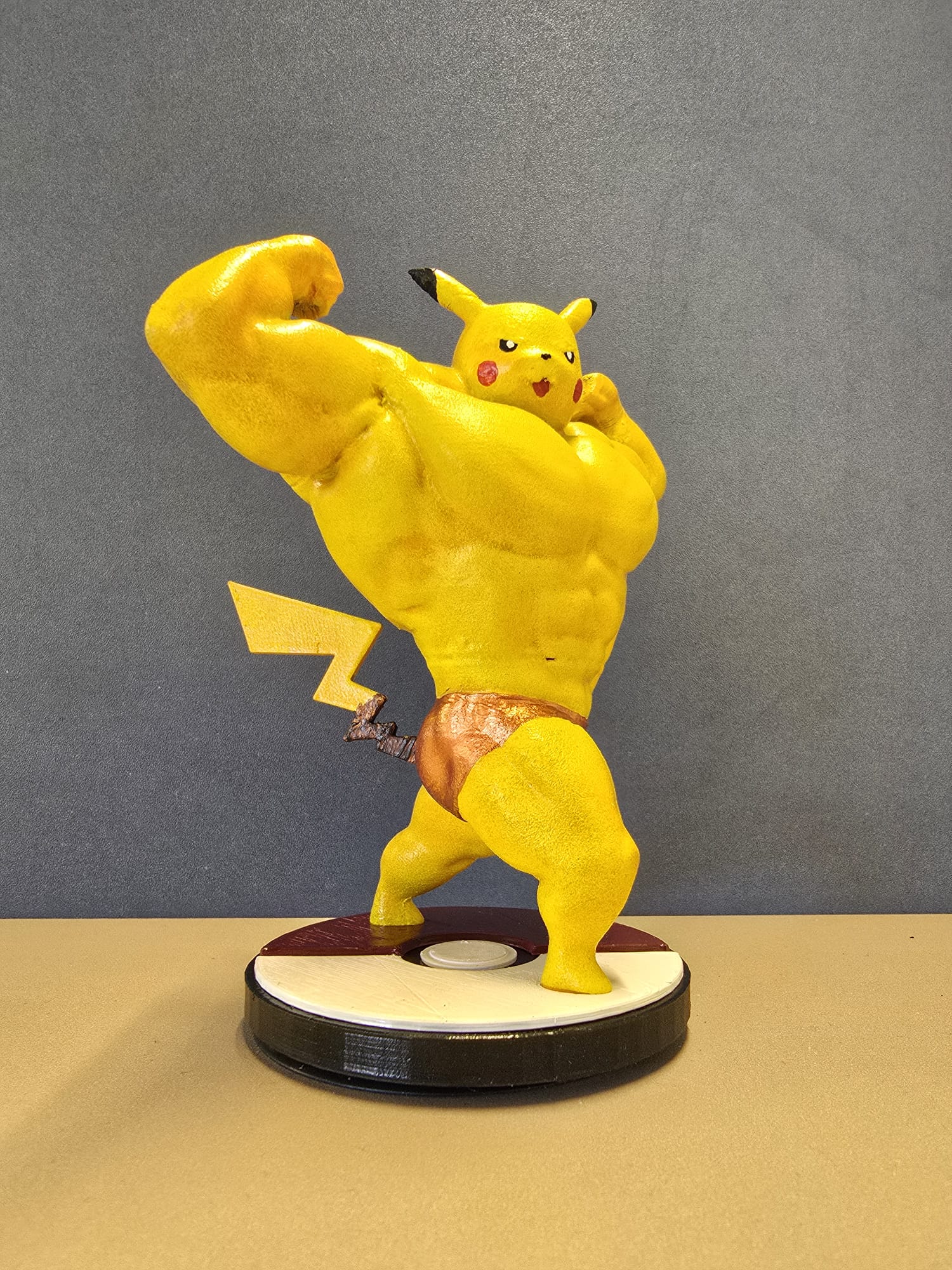 Ultra Swole Pikachu with Pokéball Base
