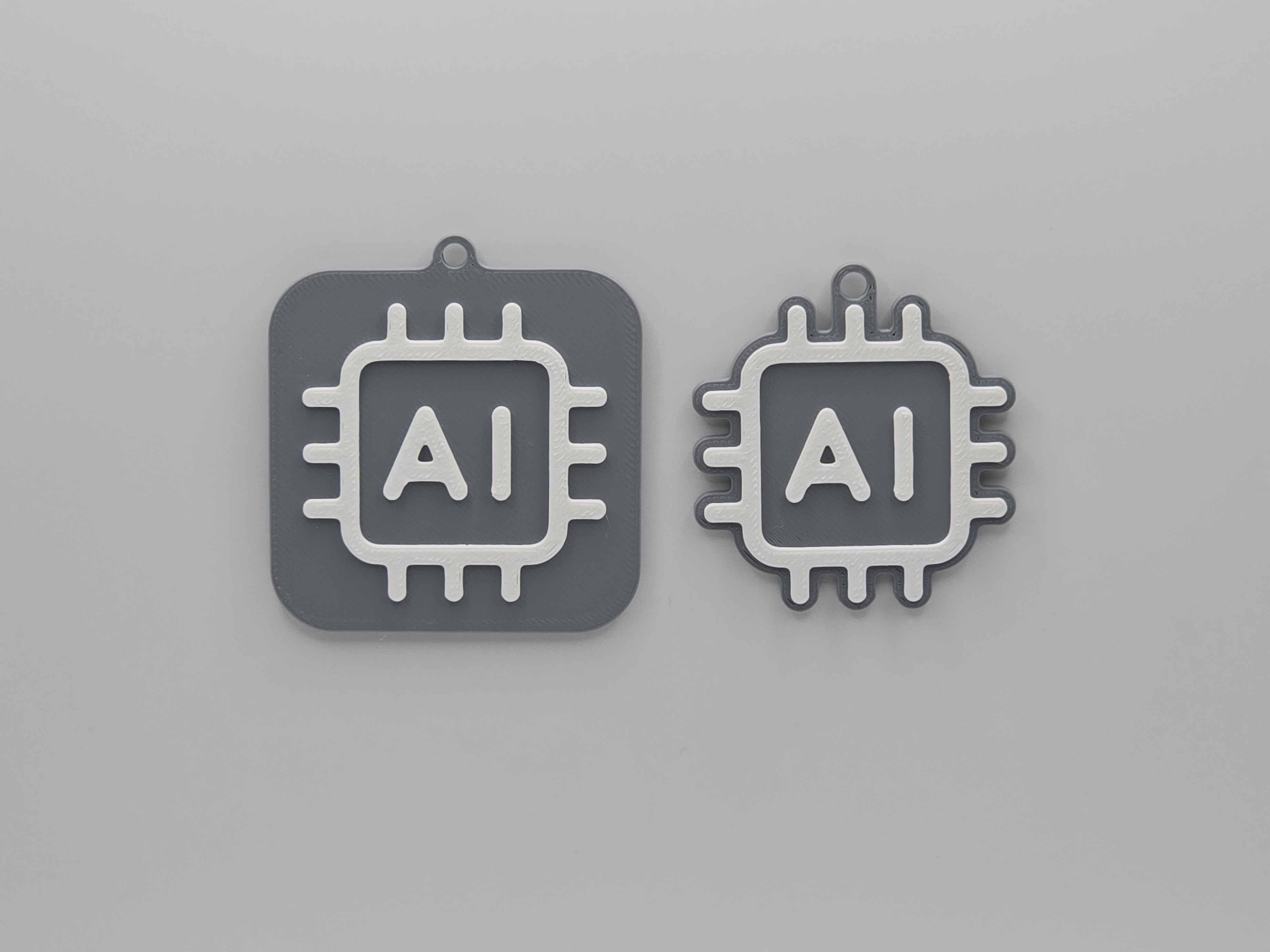 Printables AI Image Tag Keychain