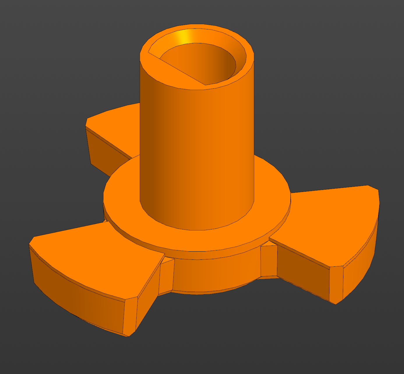 Microwave oven coupler 3D model