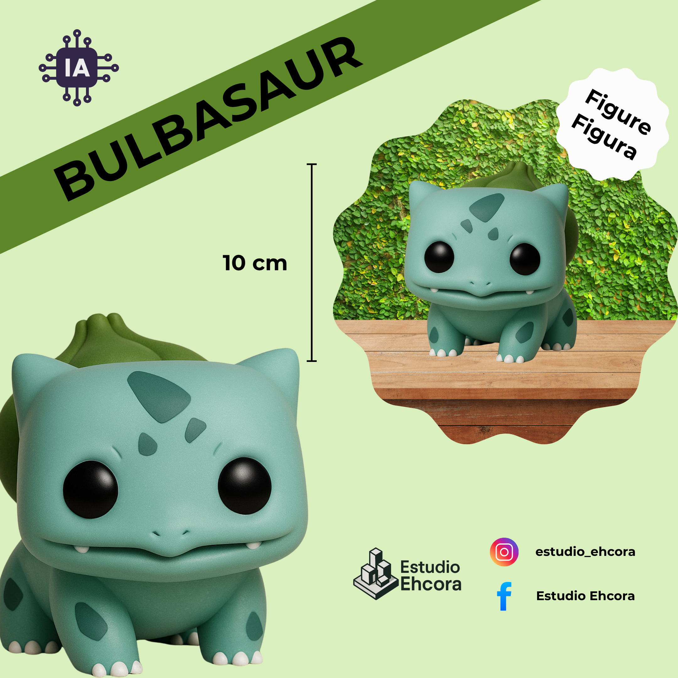 BULBASAUR FUNKO Figura 10cm