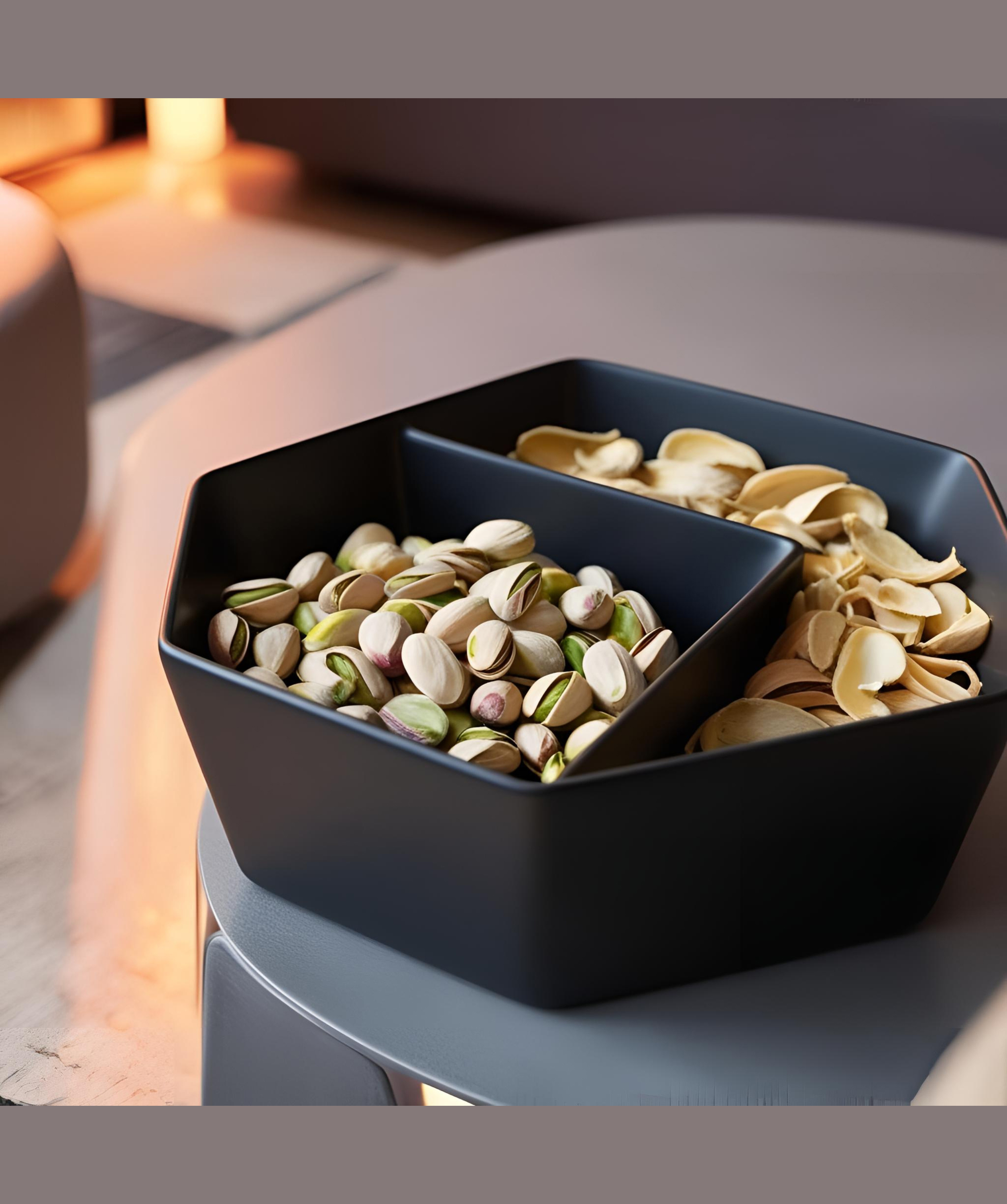 Minimalist Pistachio Bowl With Two Compartments