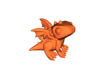 Cute Dragon Keychain