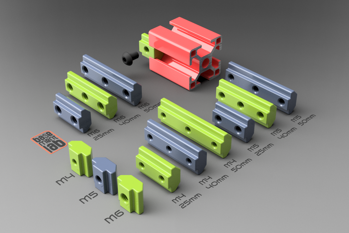 3030 T-Slot Nuts - Collection - M4 M5 M6 Threads