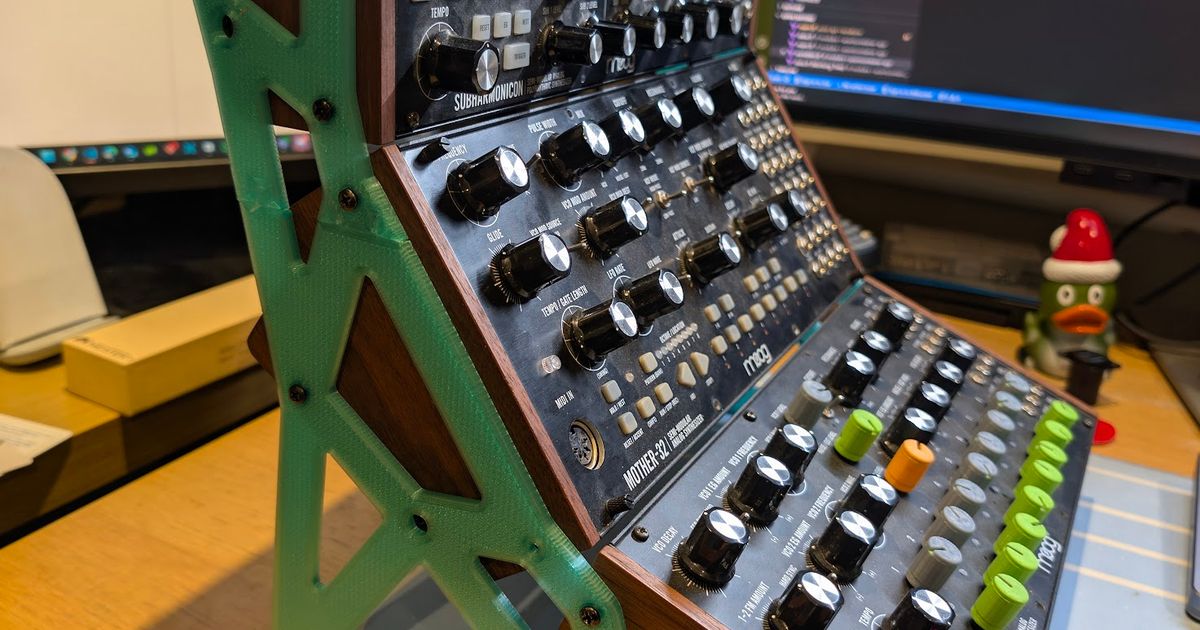 3 Tier Moog Sound Studio Stand by Vanamode | Download free STL