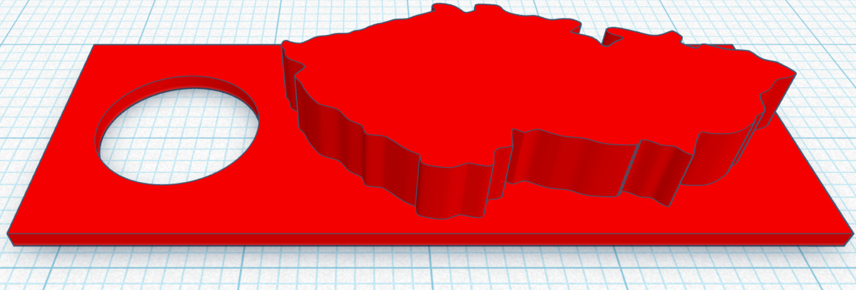 Czech map keychain V2 — miniatura 4