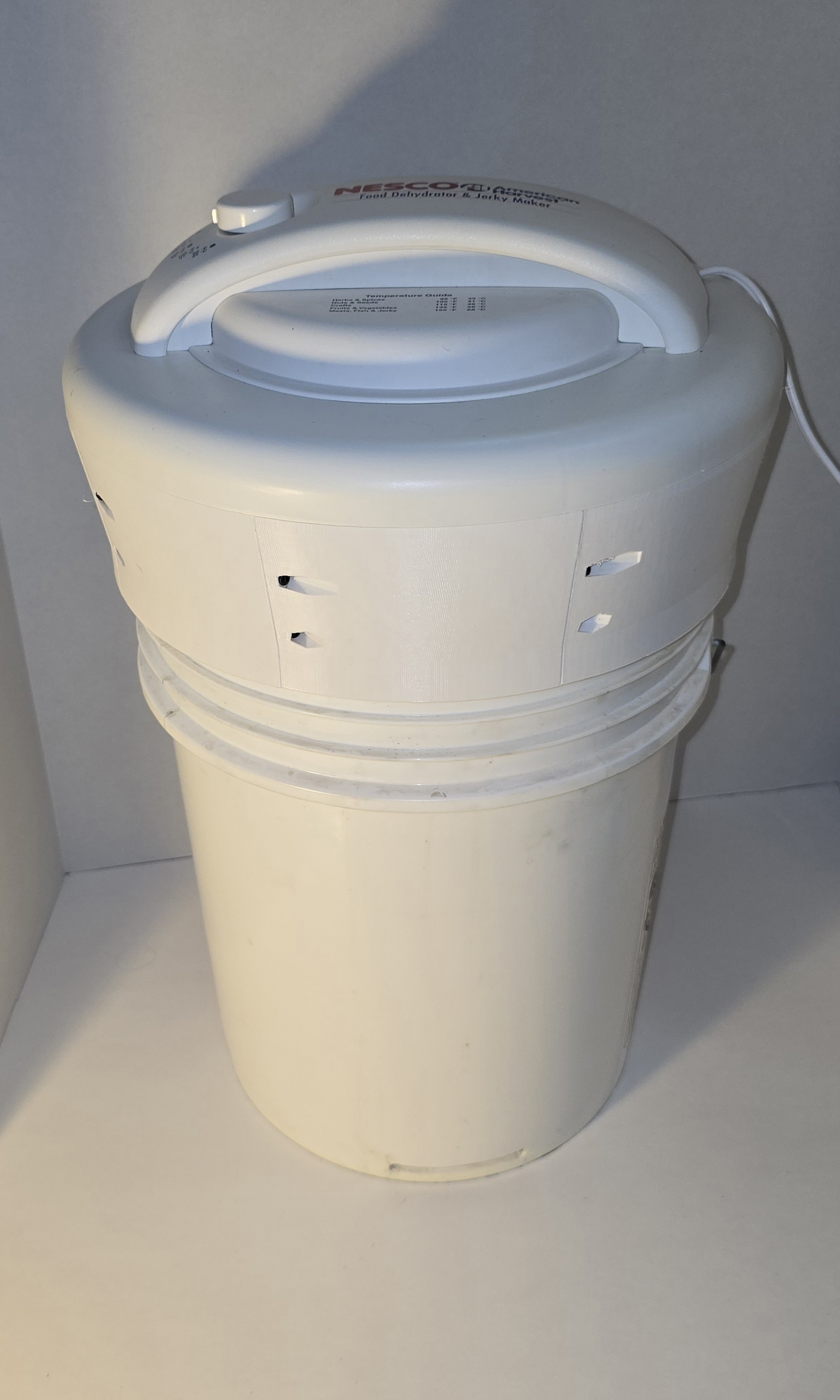 Nesco Filament Dryer (FD60) - 5 gallon bucket adaptation