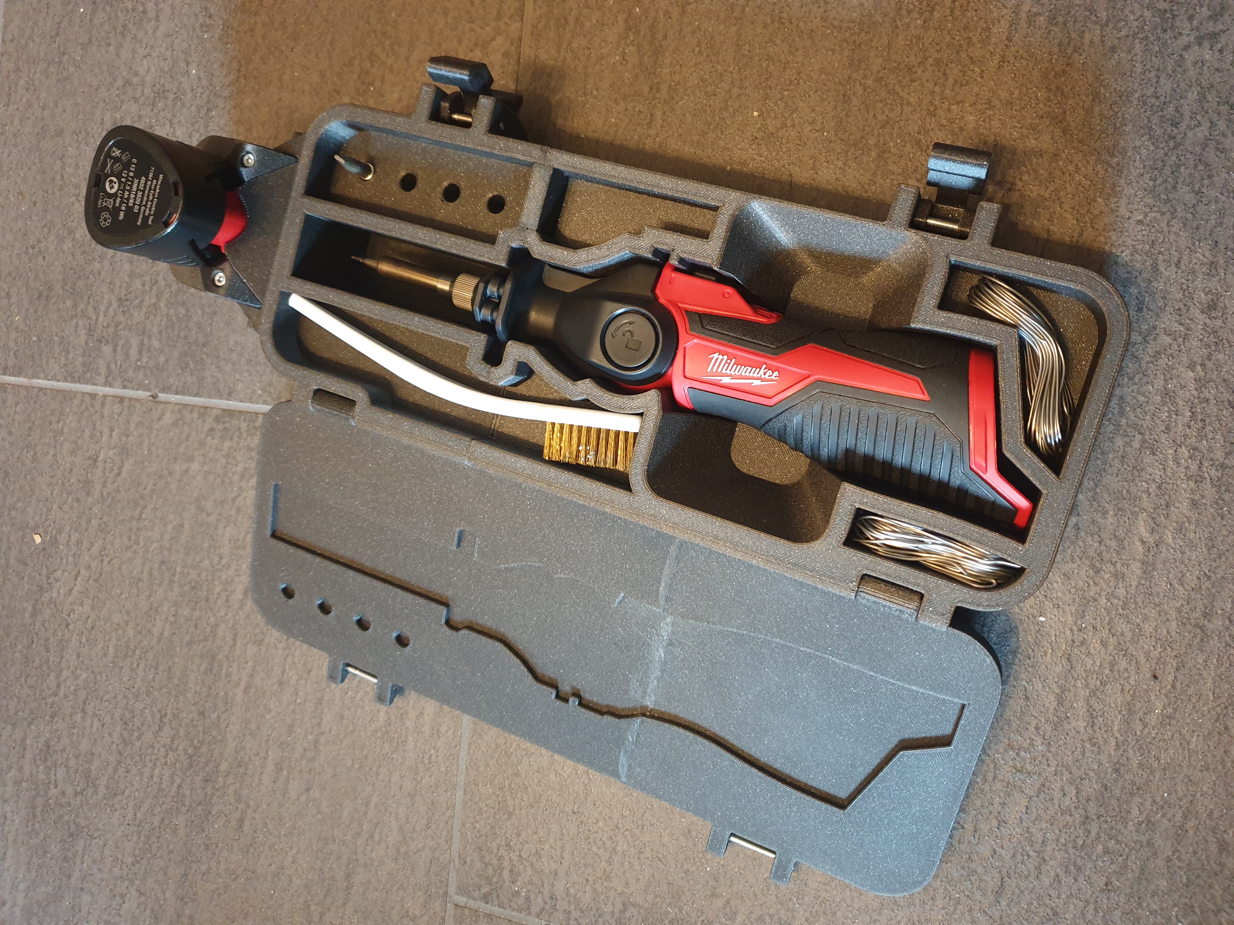 Aufbewahrungsbox für Milwaukee m12 Akku-Lötkolben