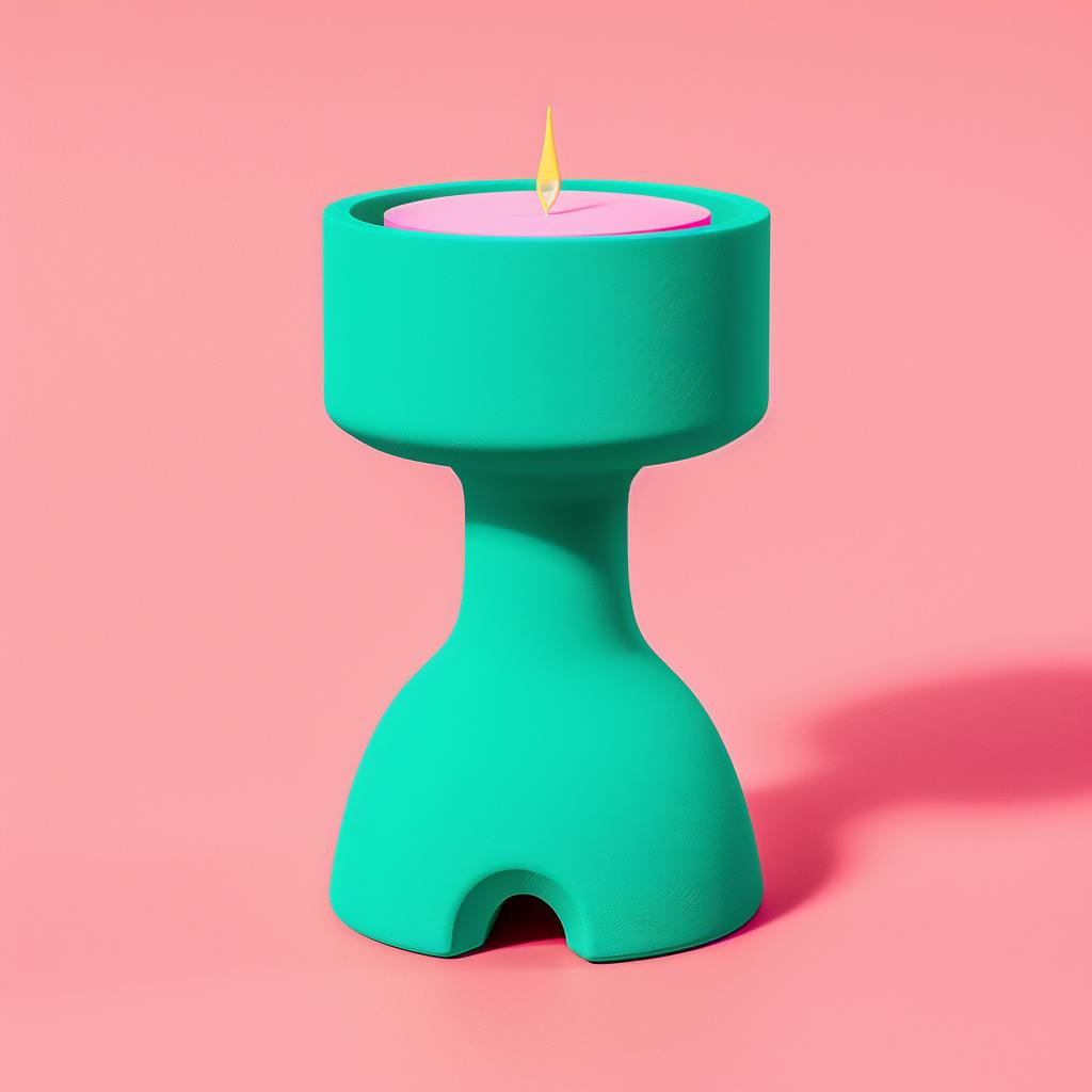 Plunglow - Bold Pop Art Tealight Candle Holder