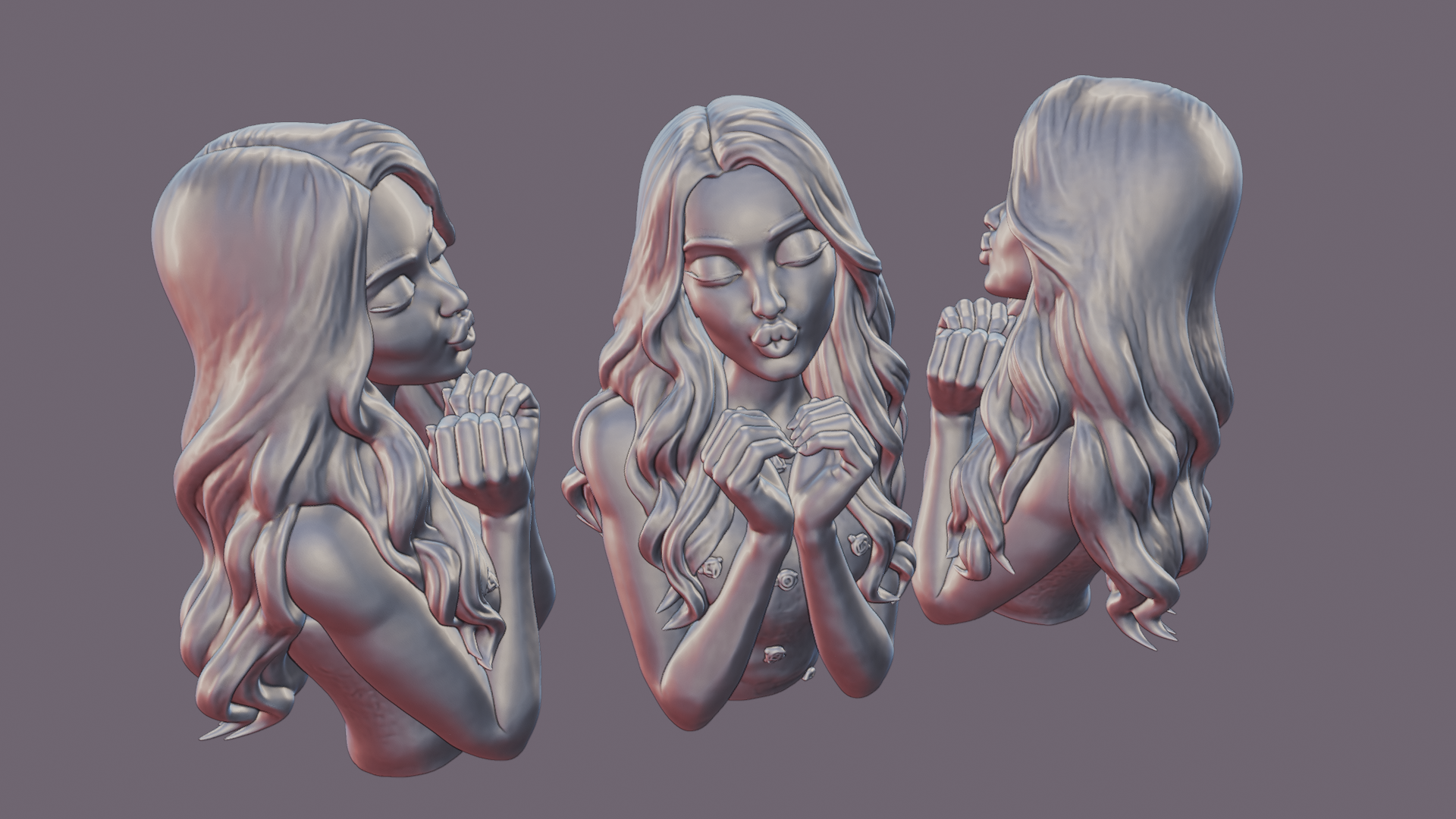 Doll Sweet Kiss Decor 3D