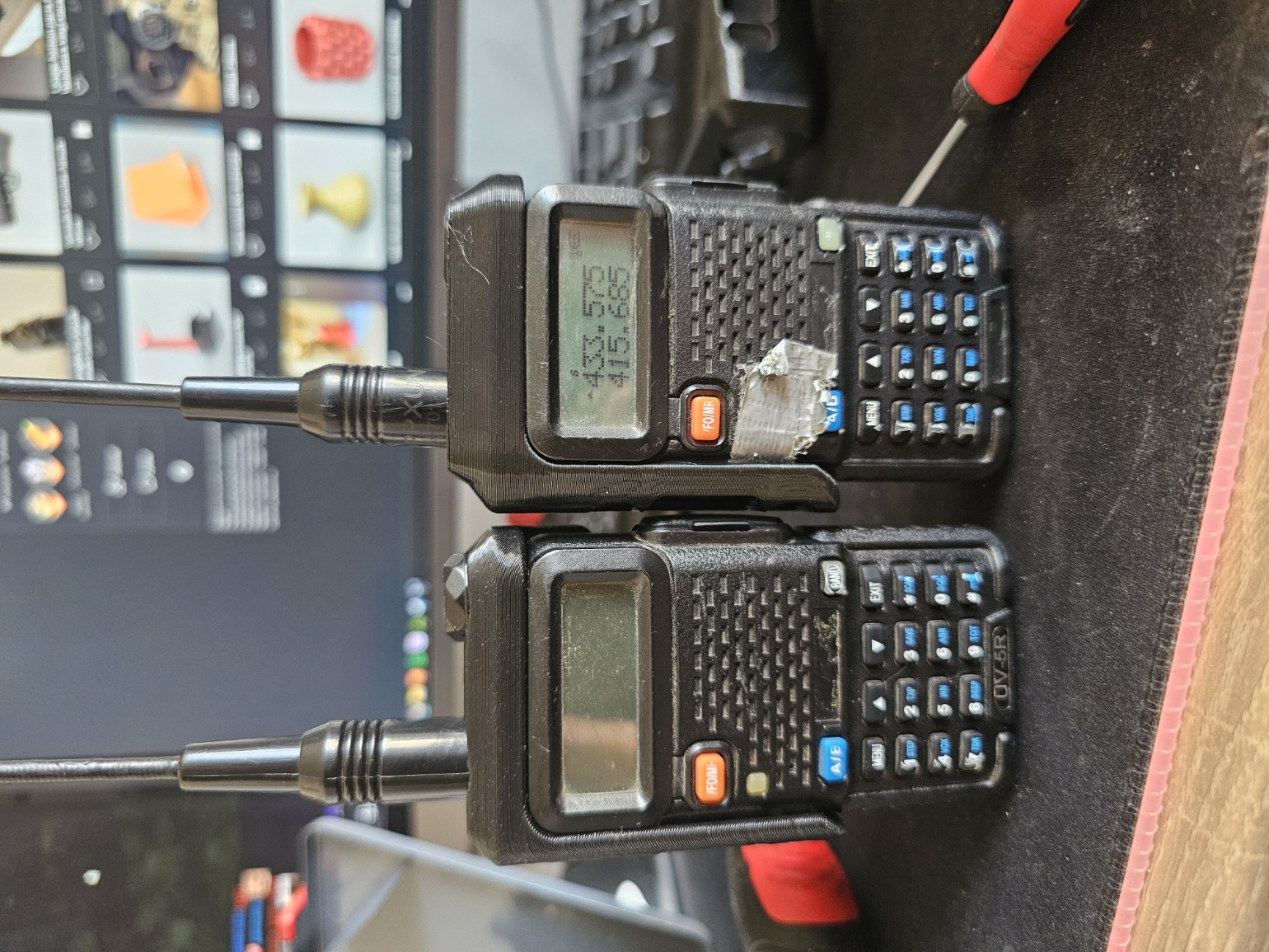 Wider and higher version of tmealy's Baofeng UV-5R Button Guard