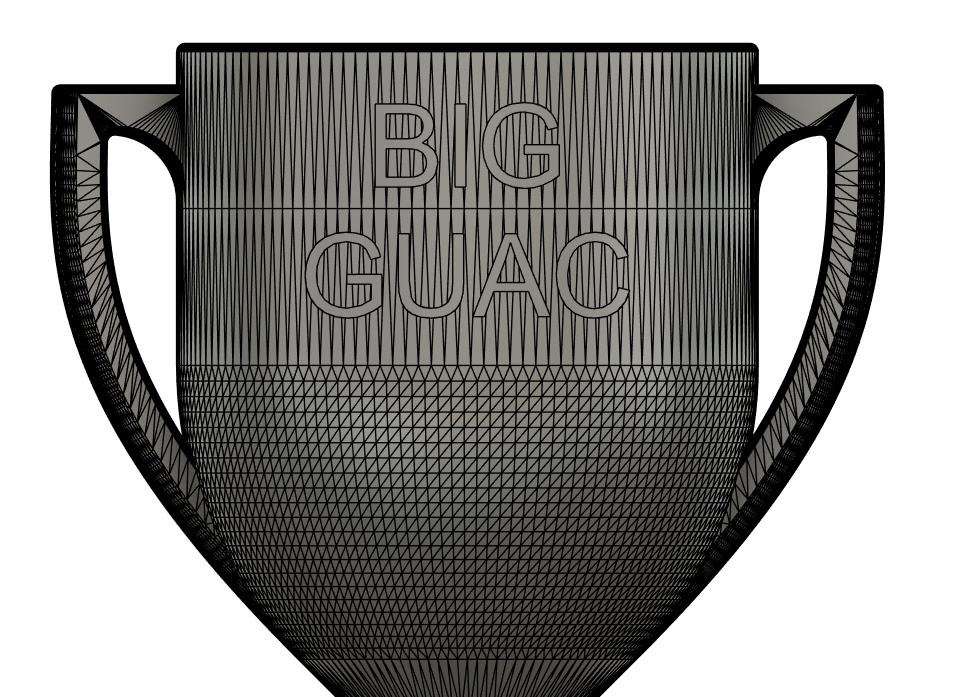 BIG GUAC trophy 3D model thumbnail